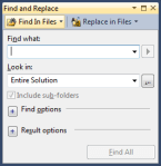 Find and Replace Dialog